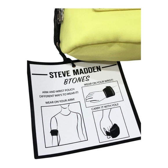 Steve Madden‎ lemon btones arm band mini bag new - Picture 3 of 11